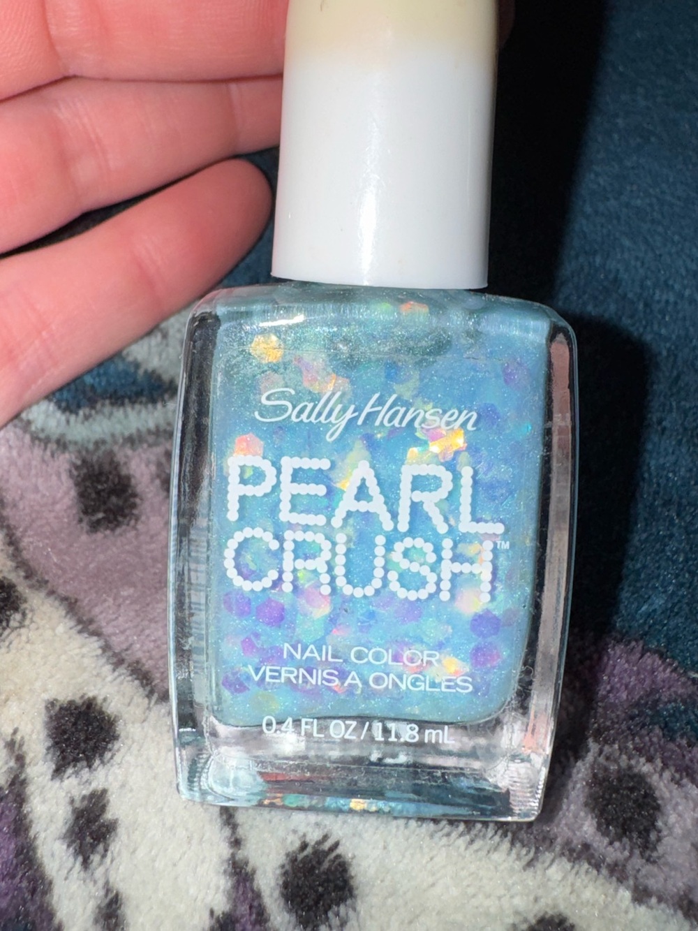 Sally Hansen Pearl Crush Nail Color Blue Glitter